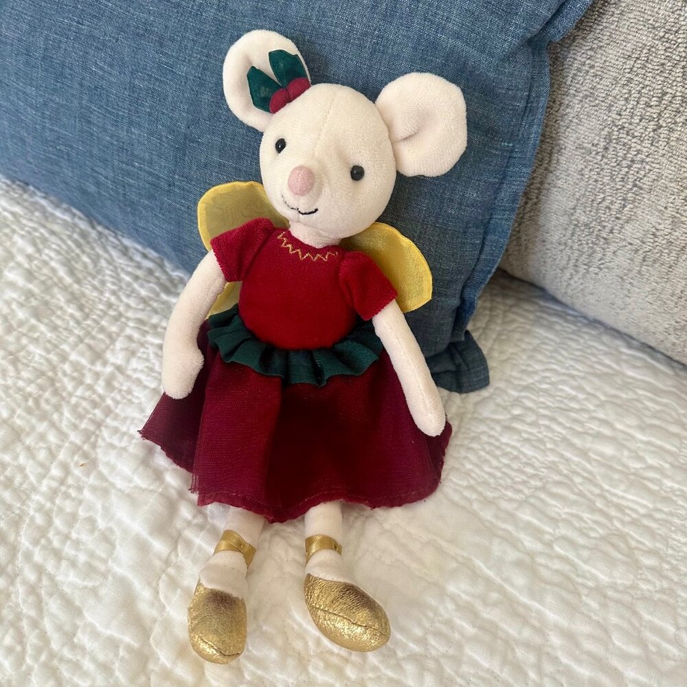 Jellycat Sugar Plum Fairy Mouse Christmas Ballerina 11” Plush Stuffed Animal